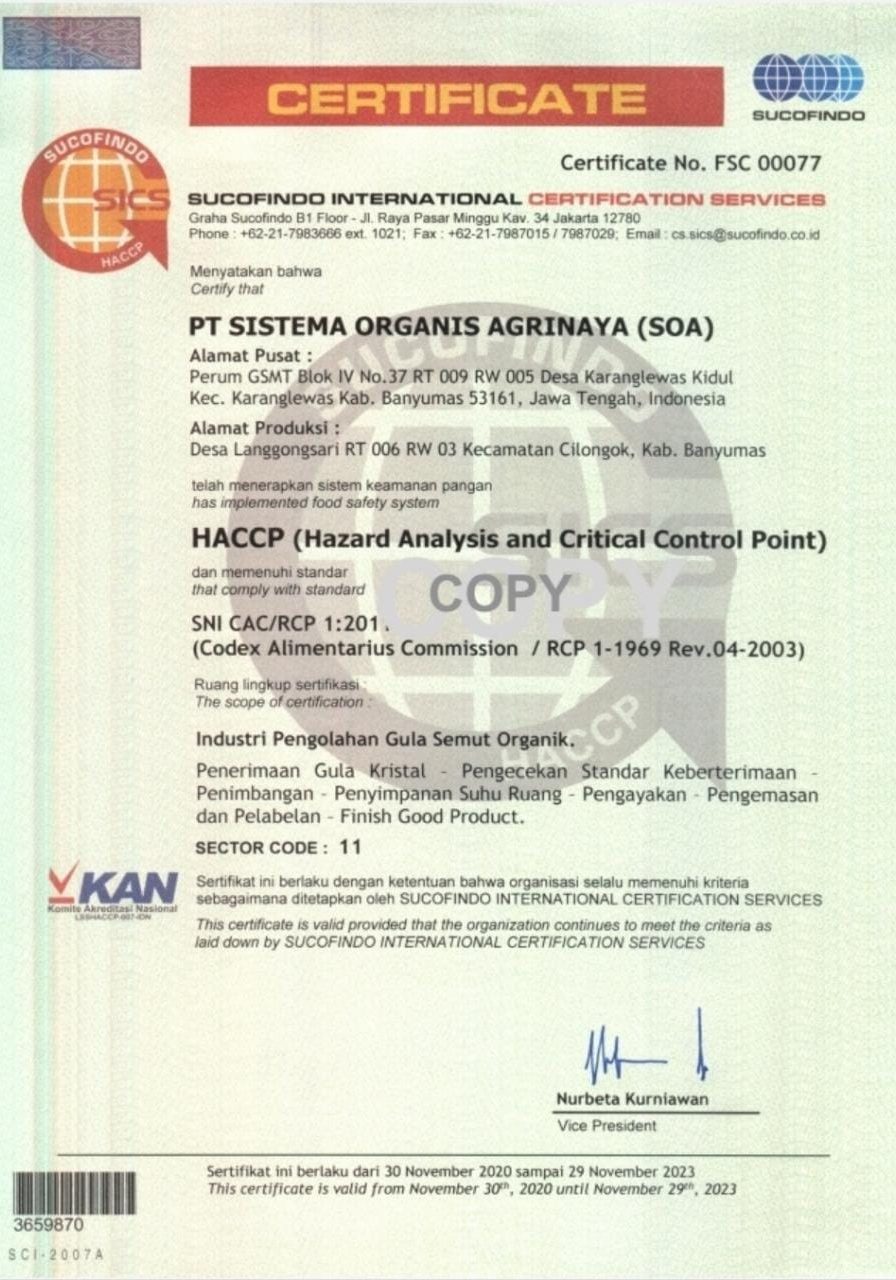 Sertifikat HACCP